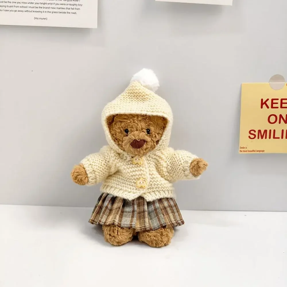 Tiny Bartholomew Bear clothes outfits - Butter Yellow Hooded Knit